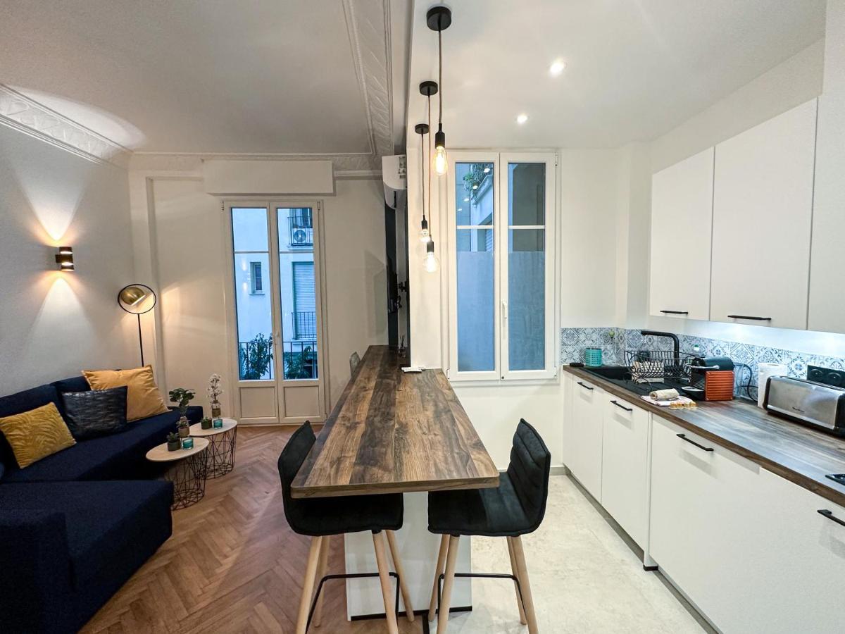 Clemenceau - Appartement Central, Calme, Cosy, Moderne Nice Exteriör bild